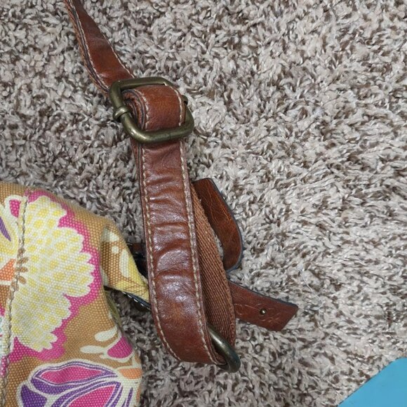 Boho Floral Crossbody Shoulder‎ with Adjustable Strap Canvas Y2K Revival Purse - Picture 4 of 11